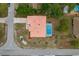 Birds eye view of a property with a private pool at 11411 Terrell, Spring Hill, FL 34606