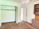 This room has a closet with louvered doors and built in shelving at 12206 N 53Rd St, Temple Terrace, FL 33617