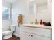 Bright bathroom with a modern vanity and a clean, classic design at 1243 55Th N Ave, St Petersburg, FL 33703