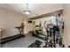 This home gym is well-equipped with a treadmill and various exercise machines, perfect for maintaining an active lifestyle at 1710 Lago Vista Blvd, Palm Harbor, FL 34685
