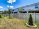 Fenced backyard and landscape at 32977 Kaloko Rd, Wesley Chapel, FL 33543