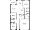Floor plan showcasing the layout of the house, including the living room, kitchen, bedrooms, and garage at 33668 Elm Hill Branch, Wesley Chapel, FL 33545