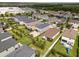 Expansive aerial view of homes showcasing well-maintained lawns and landscaping at 4077 Cadence Loop, Land O Lakes, FL 34638