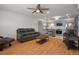 Cozy living space combines a sleek kitchen with a comfortable seating area and modern finishes at 416 73Rd N Ave # 205, St Petersburg, FL 33702