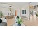 Open-concept with dining area showcasing tile flooring and stylish decor at 4306 Barracuda Dr, Bradenton, FL 34208