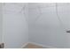 This bedroom closet has wire shelving and is ready for storage at 4312 E Shadowlawn Ave, Tampa, FL 33610