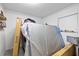 Small storage room filled with boxed mattresses, furniture, and assorted items at 5109 N 30Th St, Tampa, FL 33610