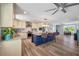 Bright kitchen with a center island, stainless steel appliances, and natural light at 601 2Nd St, Indian Rocks Beach, FL 33785
