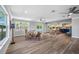 Open concept living area featuring modern decor, lots of light, and comfortable seating at 601 2Nd St, Indian Rocks Beach, FL 33785