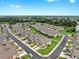 Aerial view of the community showcasing lush landscaping and multiple townhome buildings at 7849 52Nd E Ter, Bradenton, FL 34203