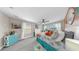 Bedroom featuring coastal decor, including a beautiful ocean-themed area rug at 7849 52Nd E Ter, Bradenton, FL 34203