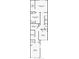 Upstairs floor plan showcasing the layout of bedrooms, bathrooms, closets, and laundry room at 7849 52Nd E Ter, Bradenton, FL 34203