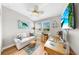 Cozy home office with ample natural light and comfortable seating at 7849 52Nd E Ter, Bradenton, FL 34203