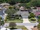 Well-maintained home with manicured lawn, mature trees, and a two-car garage in a quiet neighborhood at 12506 Twisted Oak Dr, Tampa, FL 33624