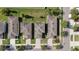 Birds-eye view of neighborhood showing rooftops at 14403 Dunrobin Dr, Wimauma, FL 33598