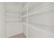 Spacious pantry with white wire shelving for optimal storage and organization at 14403 Dunrobin Dr, Wimauma, FL 33598