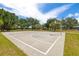 The outdoor basketball court provides a great space for sports and recreation at 19104 Cellini Pl, Lutz, FL 33558