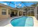 Inviting screened pool area with a covered patio for outdoor enjoyment at 19104 Cellini Pl, Lutz, FL 33558