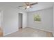 Bright bedroom with new floors, ample closet space, and a ceiling fan at 212 Gay Rd, Seffner, FL 33584