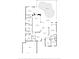 Detailed floor plan showcasing the layout and dimensions of this home's rooms at 2435 Fox Forest Dr, Lutz, FL 33549