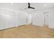 Bright bedroom offering new flooring, ample closet space, and plenty of natural light at 3408 W Swann Ave, Tampa, FL 33609