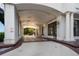 Elegant building entrance featuring an arched roof with decorative tile and columns at 345 Bayshore Blvd # 508, Tampa, FL 33606