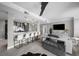 Open concept living room and kitchen featuring modern furnishings and decor with neutral color palettes at 345 Bayshore Blvd # 508, Tampa, FL 33606