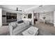 View of open concept living room and dining area with modern decor and city views at 345 Bayshore Blvd # 508, Tampa, FL 33606