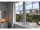 Stunning city view from a bedroom window, featuring urban scenery and trees at 345 Bayshore Blvd # 508, Tampa, FL 33606