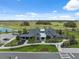 Exterior community center aerial view featuring a lush green lawn and landscaping at 34797 Rainville Loop, Zephyrhills, FL 33541
