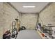 Tidy garage space offering ample storage and a clean, painted floor for easy maintenance and organization at 4123 Daisy Dr, Hernando Beach, FL 34607