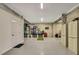 Organized garage space with durable flooring, storage solutions, and ample room for parking and hobbies at 4123 Daisy Dr, Hernando Beach, FL 34607