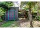 Back yard shed with covered patio at 4479 Newark N St, St Petersburg, FL 33714