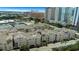 Community aerial view showing manicured landscaping, building layout, and urban surroundings at 501 Knights Run Ave # 1209, Tampa, FL 33602