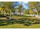 A spacious community dog park with benches at 5170 Sea Mist Ln, Wesley Chapel, FL 33545