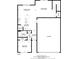 Layout of the first floor displaying the kitchen, dining room, living room, and one bedroom at 5470 Flint Hills Dr, Wimauma, FL 33598