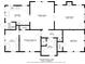 Layout of the home with dimensions of each room, including the kitchen, dining room, bedrooms, and bathrooms at 1019 E Mohawk Ave, Tampa, FL 33604