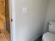 Bathroom featuring toilet, and glass enclosed shower at 11513 Andy Dr, Riverview, FL 33569