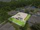 Aerial view of a well-maintained home with a large, fenced backyard at 1342 Salmonberry St, Wesley Chapel, FL 33543