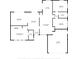 Detailed floor plan showcasing the layout of the home, including the kitchen, bedrooms, and living spaces at 1424 47Th Ne Ave, St Petersburg, FL 33703