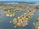 Stunning aerial view of waterfront community with canal access and beautiful homes, ideal for boating enthusiasts at 1917 Iowa Ne Ave, St Petersburg, FL 33703