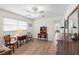 Bright bedroom featuring wood floors, and ample furniture with great natural light at 1917 Iowa Ne Ave, St Petersburg, FL 33703