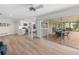 Bright living space features an open floor plan, modern kitchen, and seamless access to the outdoor patio at 1917 Iowa Ne Ave, St Petersburg, FL 33703
