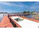 Dockside sink, perfect for cleaning fish and enjoying waterfront views at 2011 Ketch Cir, Palm Harbor, FL 34683
