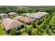 Aerial view of a residential area with green landscape and well-maintained houses at 21008 Fetterbush Pl, Venice, FL 34293