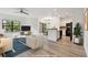 Bright living room features modern furniture, open layout, and sleek finishes at 2171 Portofino Pl # 27-2725, Palm Harbor, FL 34683