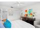 Bedroom showcasing ensuite bathroom access, closet, and calming decor, perfect for relaxation and comfort at 2460 Northside Dr # 802, Clearwater, FL 33761