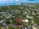 Overhead view showcasing a property nestled among mature trees in a residential neighborhood near the bay at 2900 W Estrella St, Tampa, FL 33629