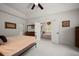 View of Primary bedroom looking into ensuite bath featuring a large soaking tub at 2900 W Estrella St, Tampa, FL 33629