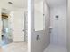 Modern bathroom with walk-in shower at 34163 Radley Way, Wesley Chapel, FL 33545